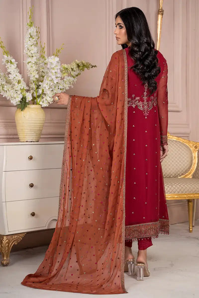 Zarif | Afreen Formals | ZA 08 GARNET -  Zarif Formal - Original Designer Dress - House of Maryam