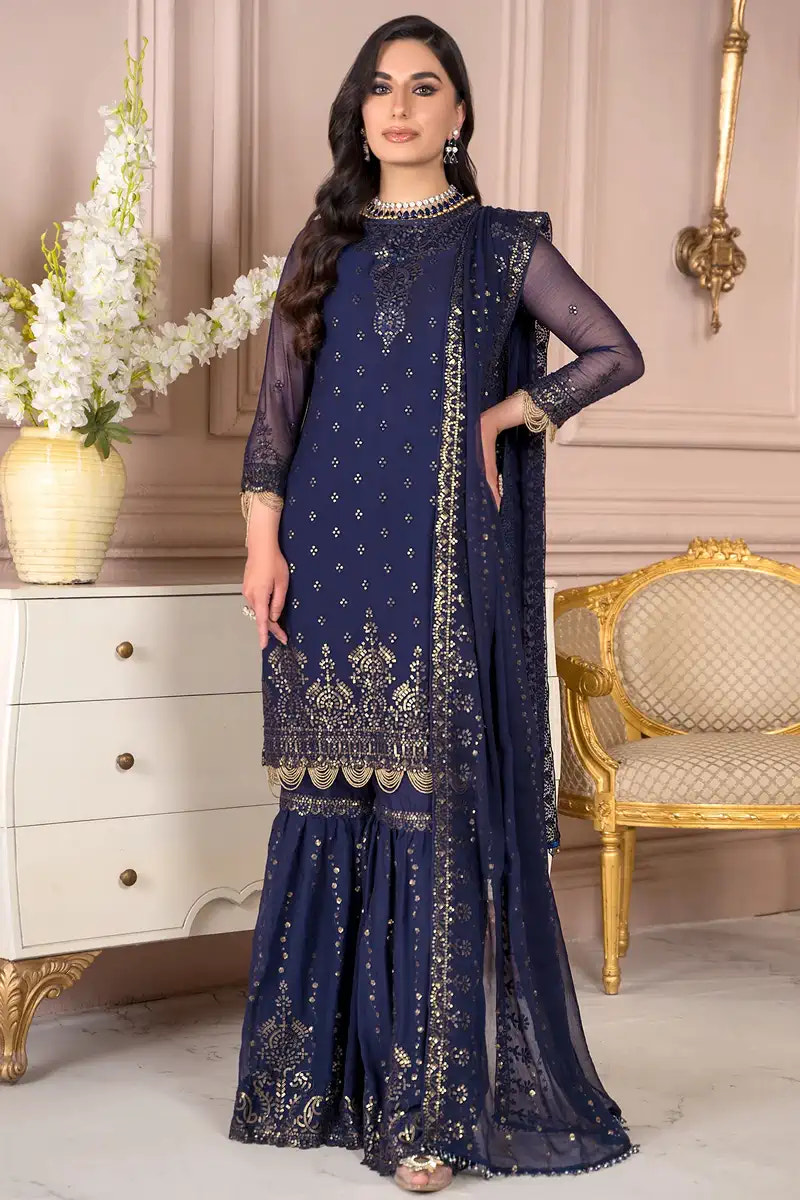 Zarif | Afreen Formals | ZA 05 ADMIRAL -  Zarif Formal - Original Designer Dress - House of Maryam