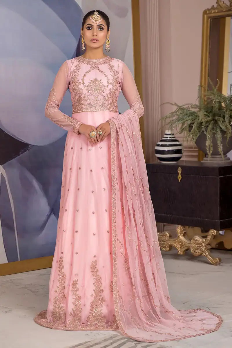 Zarif | Afreen Formals | ZA 06 FRENCH ROSE -  Zarif Formal - Original Designer Dress - House of Maryam
