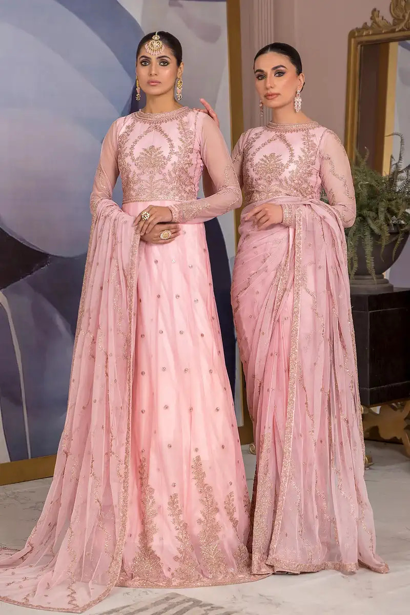 Zarif | Afreen Formals | ZA 06 FRENCH ROSE -  Zarif Formal - Original Designer Dress - House of Maryam
