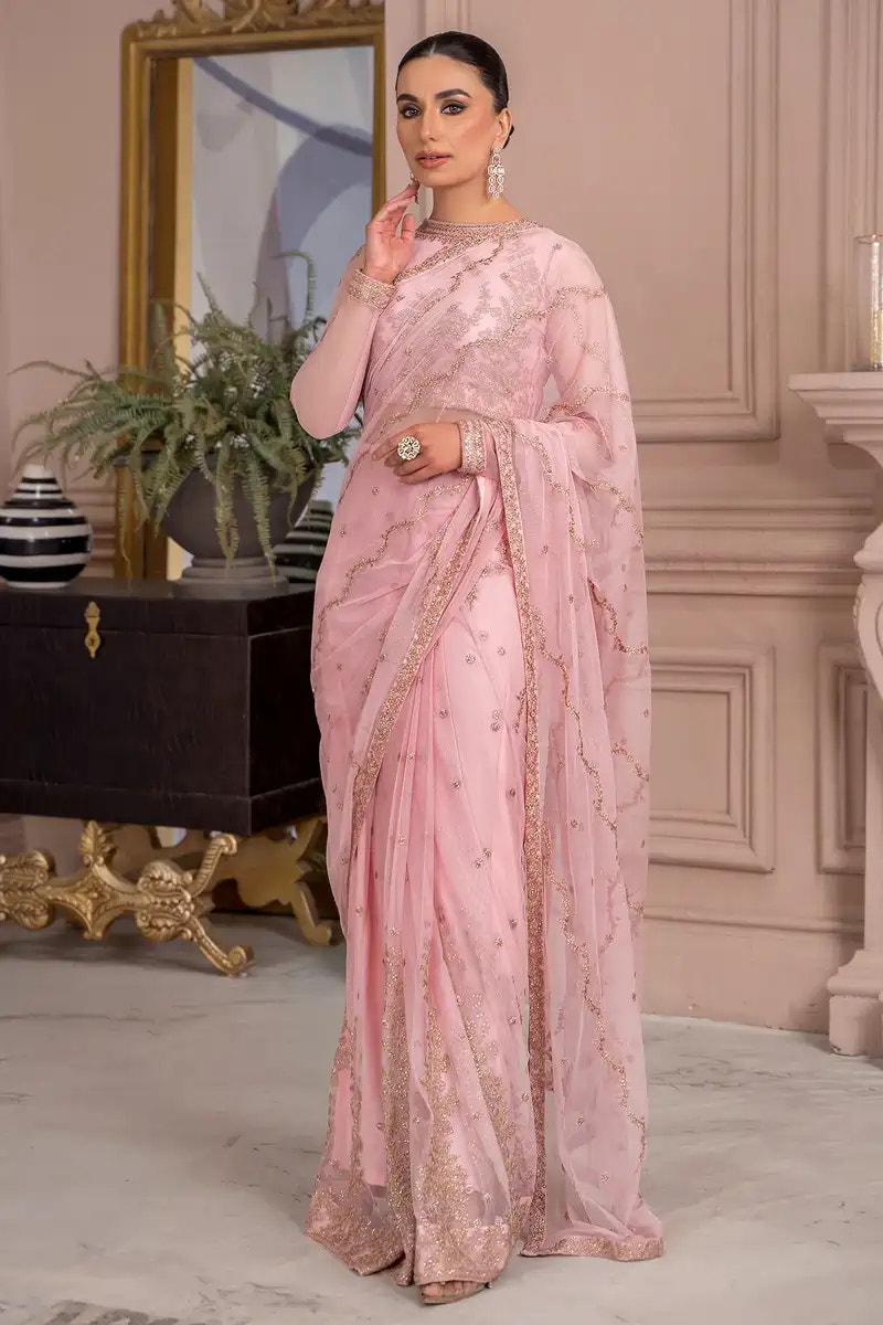 Zarif | Afreen Formals | ZA 06 FRENCH ROSE -  Zarif Formal - Original Designer Dress - House of Maryam