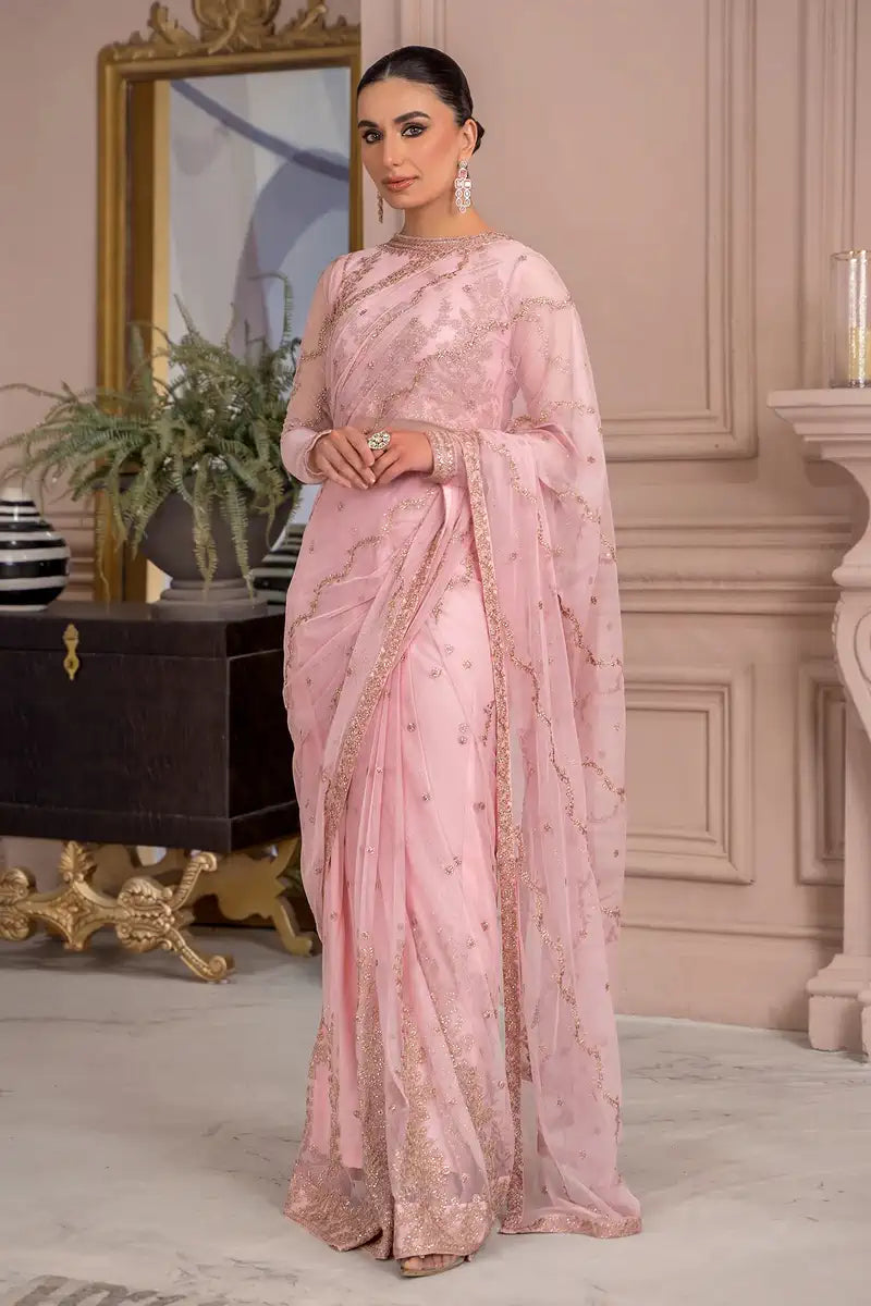 Zarif | Afreen Formals | ZA 06 FRENCH ROSE -  Zarif Formal - Original Designer Dress - House of Maryam