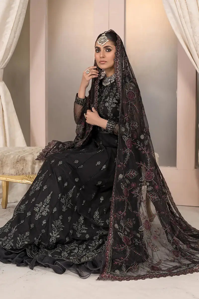 Zarif | Afreen Formals | ZA 03 BLACK AFFAIR -  Zarif Formal - Original Designer Dress - House of Maryam