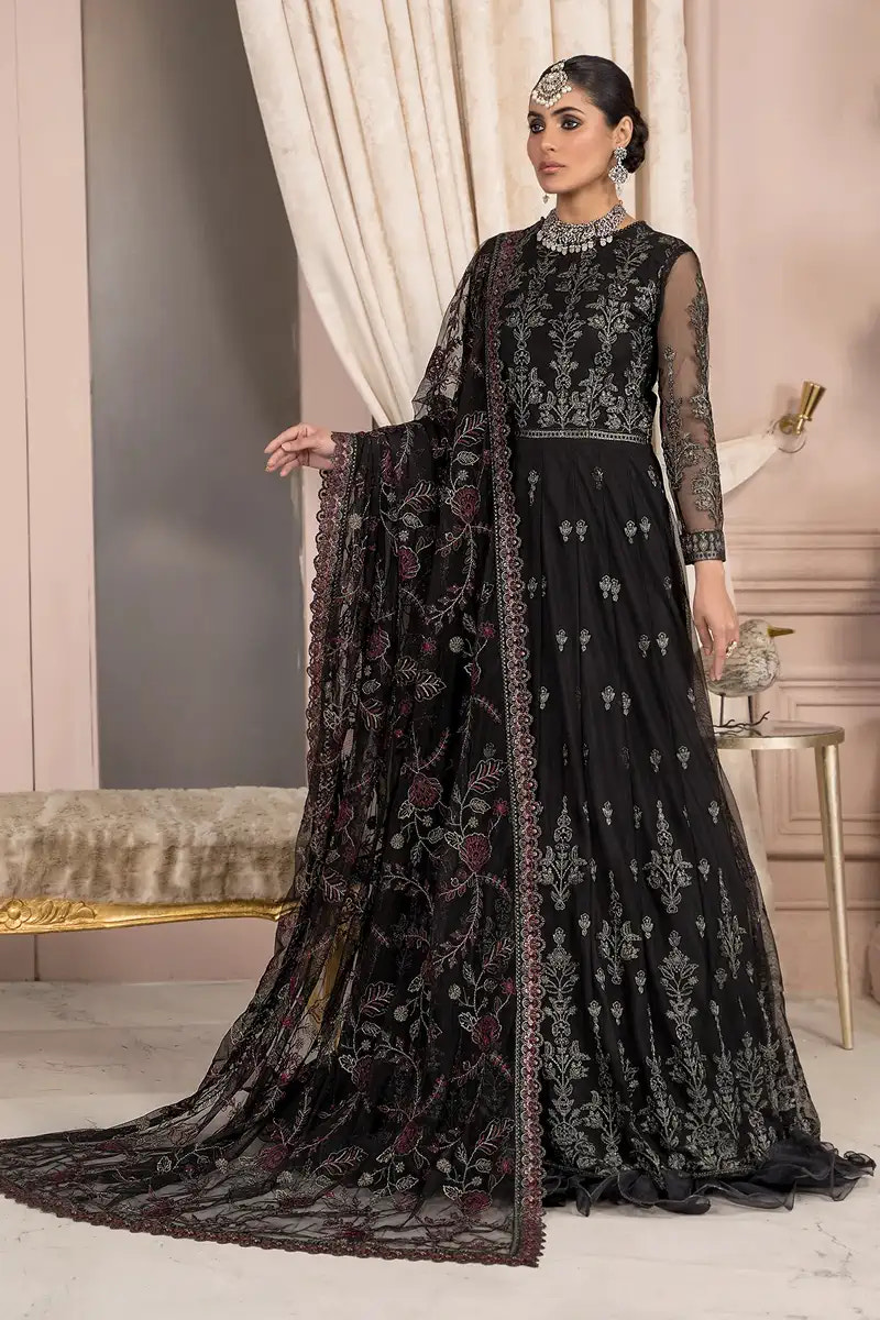 Zarif | Afreen Formals | ZA 03 BLACK AFFAIR -  Zarif Formal - Original Designer Dress - House of Maryam