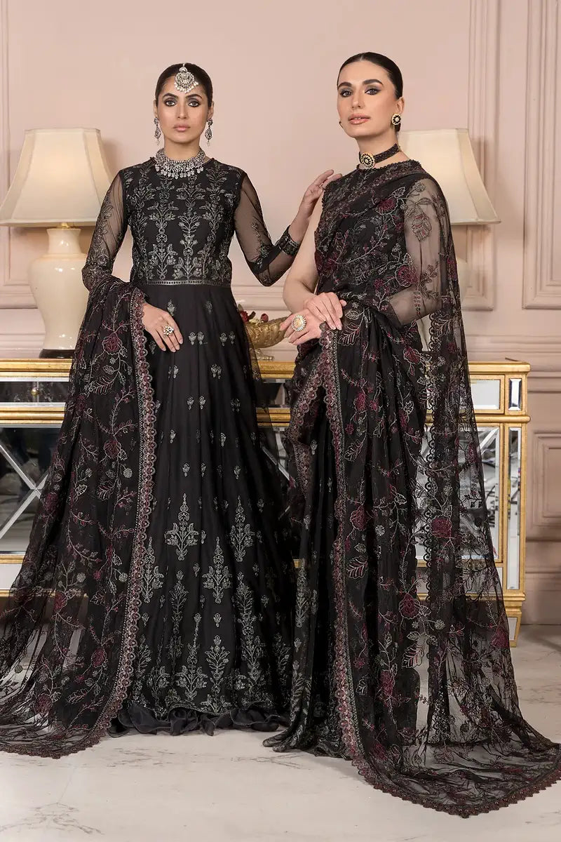 Zarif | Afreen Formals | ZA 03 BLACK AFFAIR -  Zarif Formal - Original Designer Dress - House of Maryam
