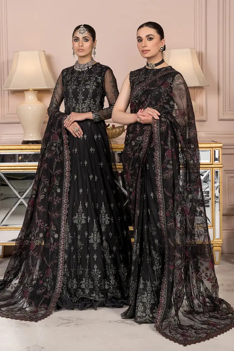 Zarif | Afreen Formals | ZA 03 BLACK AFFAIR -  Zarif Formal - Original Designer Dress - House of Maryam