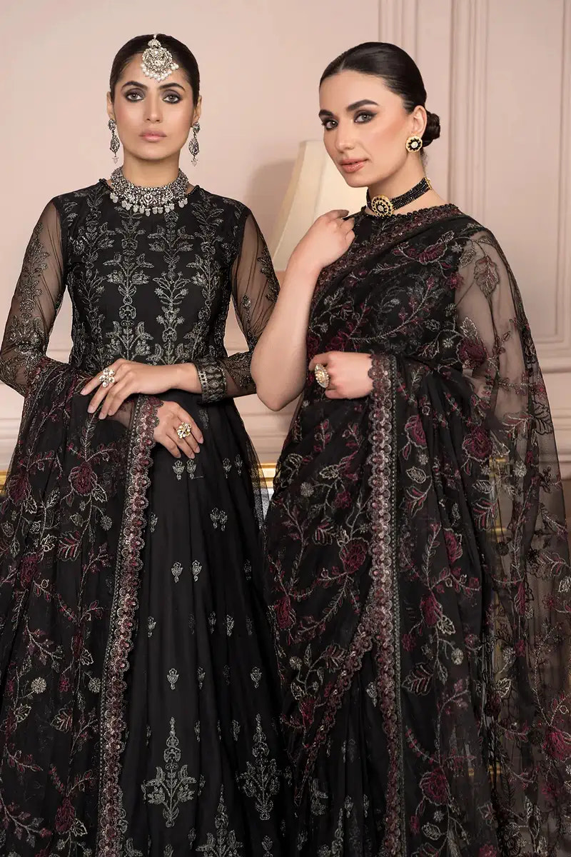 Zarif | Afreen Formals | ZA 03 BLACK AFFAIR -  Zarif Formal - Original Designer Dress - House of Maryam
