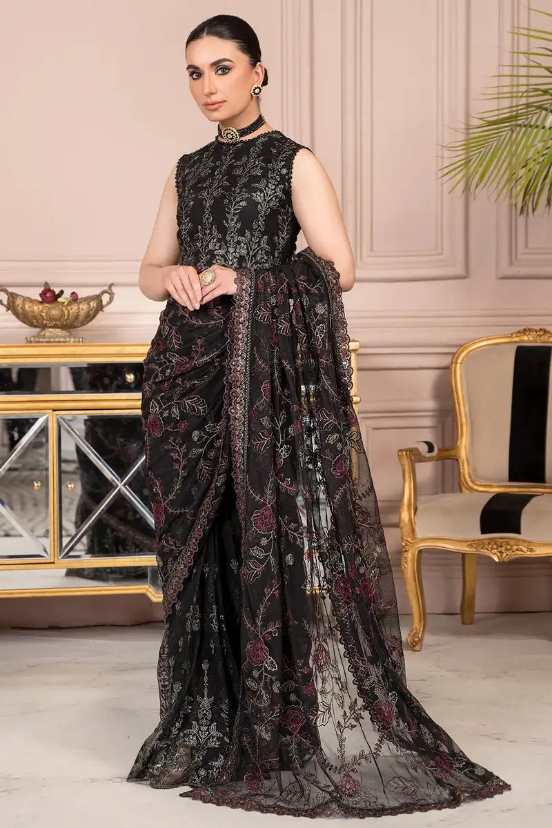 Zarif | Afreen Formals | ZA 03 BLACK AFFAIR -  Zarif Formal - Original Designer Dress - House of Maryam