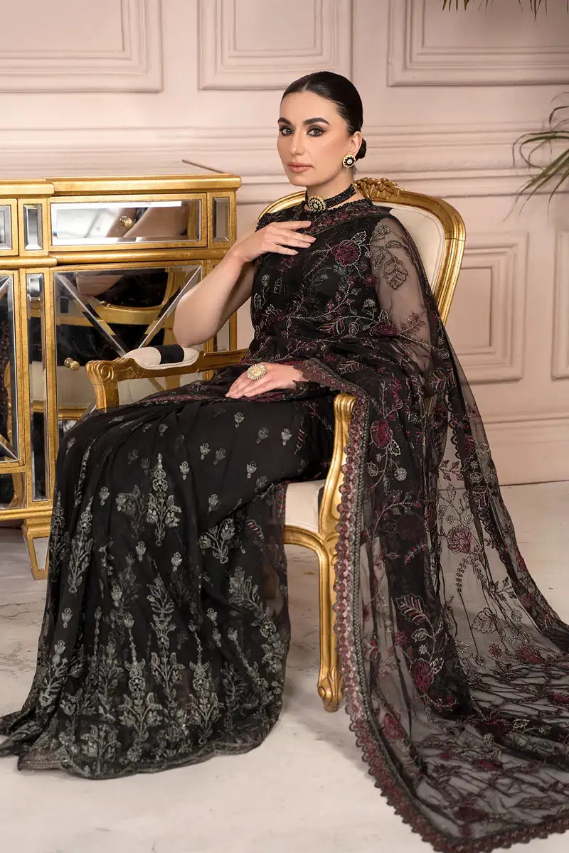 Zarif | Afreen Formals | ZA 03 BLACK AFFAIR -  Zarif Formal - Original Designer Dress - House of Maryam