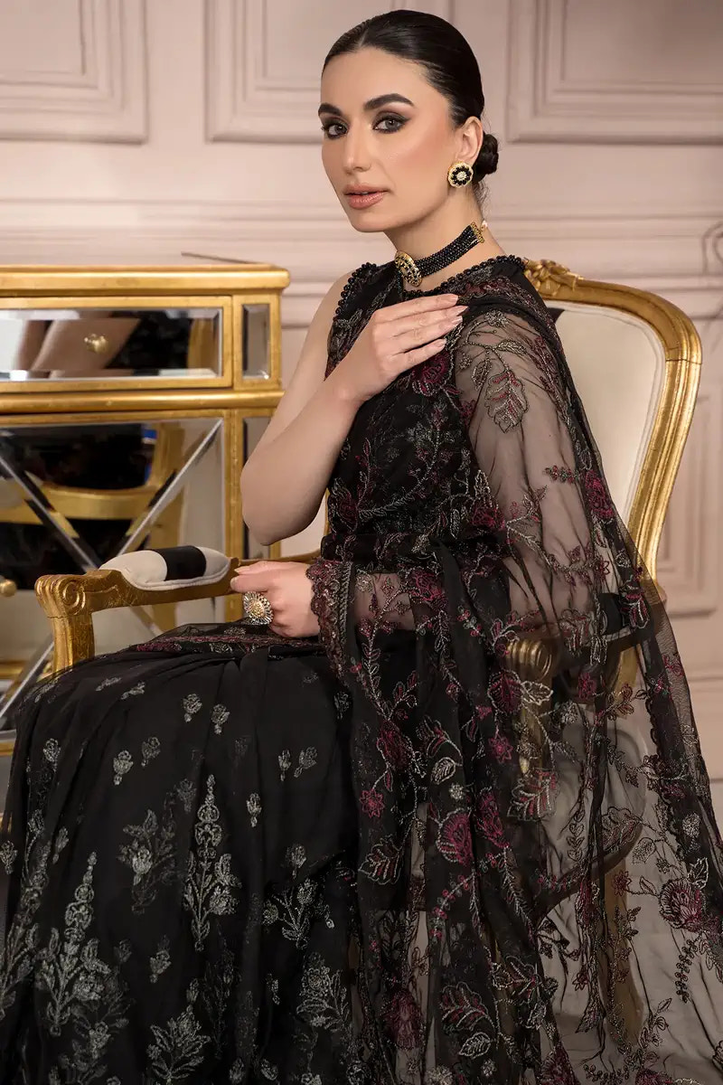 Zarif | Afreen Formals | ZA 03 BLACK AFFAIR -  Zarif Formal - Original Designer Dress - House of Maryam