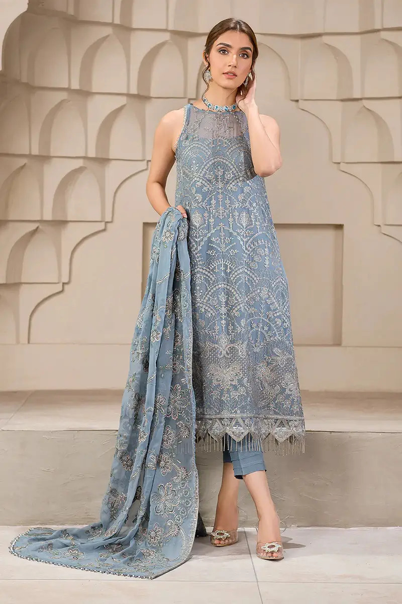 Zarif | Falak Formals | ZF 05 BLUE BELL -  Zarif Formal - Original Designer Dress - House of Maryam