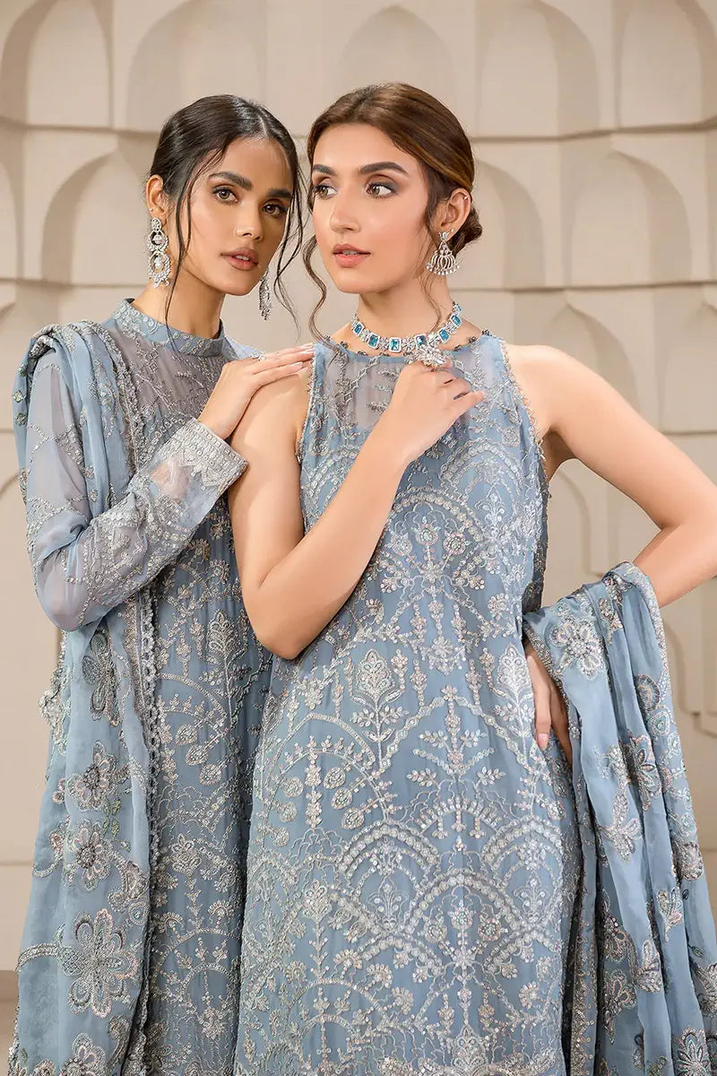 Zarif | Falak Formals | ZF 05 BLUE BELL by Designer Zarif - House of Maryam - Pakistani Designer Ethnic Wear in {{ shop.shopifyCountryName }}