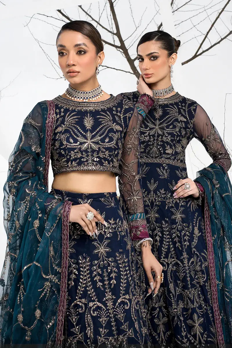 Zarif | LA CELESTE LUXURY Formals | ZLC 01 BLUEBERRY -  Zarif Formal -  House of Maryam
