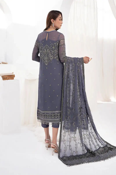 Zarif | LA CELESTE LUXURY Formals | ZLC 08 DUSTY TEAL -  Zarif Formal - Original Designer Dress - House of Maryam