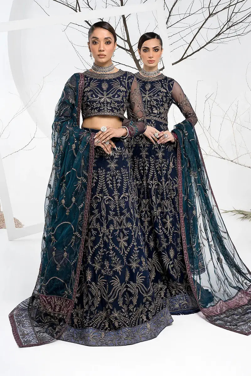 Zarif | LA CELESTE LUXURY Formals | ZLC 01 BLUEBERRY -  Zarif Formal -  House of Maryam