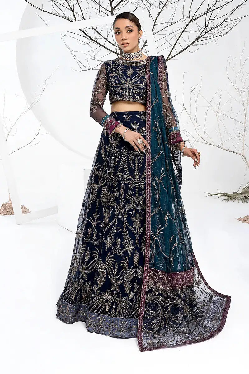 Zarif | LA CELESTE LUXURY Formals | ZLC 01 BLUEBERRY -  Zarif Formal - Original Designer Dress - House of Maryam