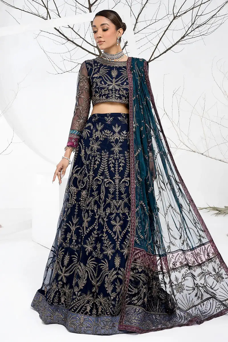 Zarif | LA CELESTE LUXURY Formals | ZLC 01 BLUEBERRY -  Zarif Formal - Original Designer Dress - House of Maryam