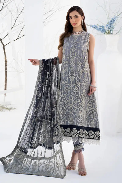 Zarif | LA CELESTE LUXURY Formals | ZLC 05 ASH GREY -  Zarif Formal - Original Designer Dress - House of Maryam