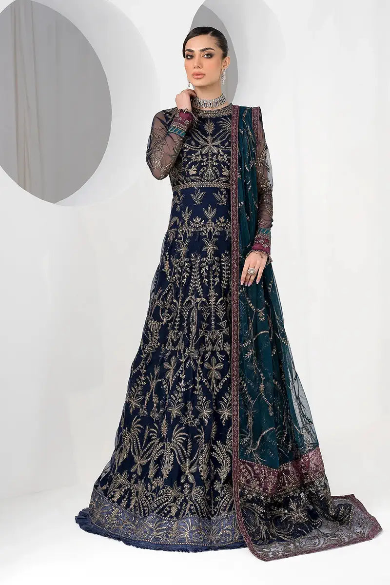 Zarif | LA CELESTE LUXURY Formals | ZLC 01 BLUEBERRY -  Zarif Formal - Original Designer Dress - House of Maryam