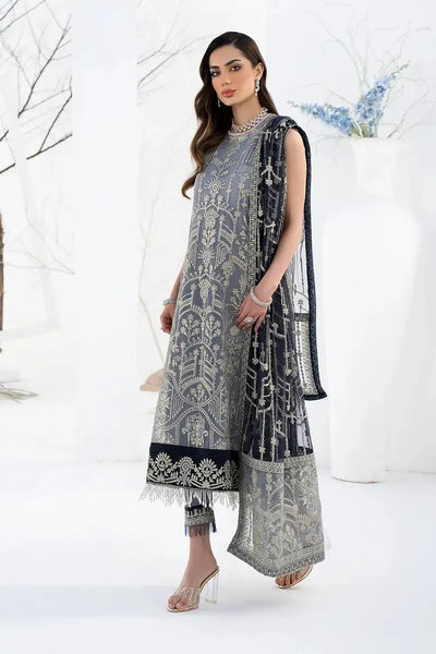 Zarif | LA CELESTE LUXURY Formals | ZLC 05 ASH GREY -  Zarif Formal - Original Designer Dress - House of Maryam