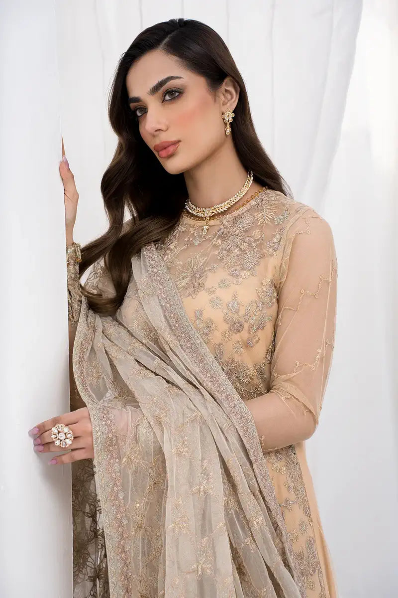 Zarif | LA CELESTE LUXURY Formals | ZLC 07 SAND GLOW -  Zarif Formal - Original Designer Dress - House of Maryam