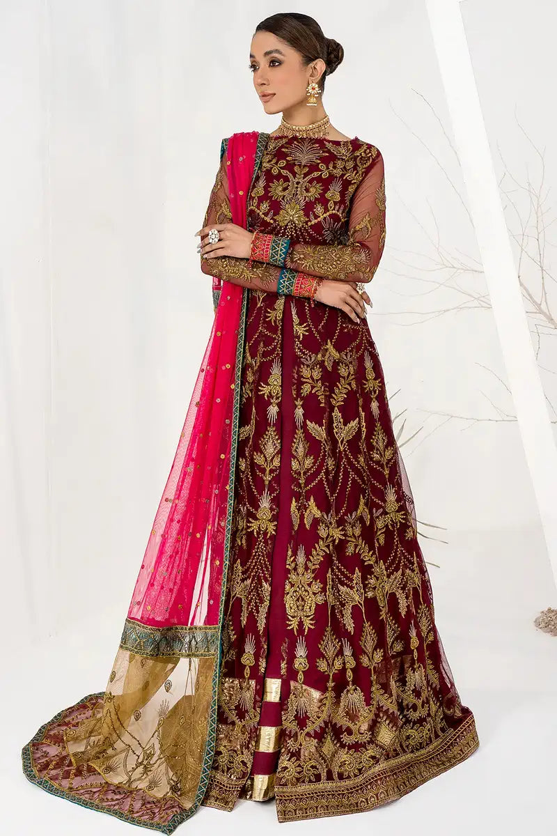 Zarif | LA CELESTE LUXURY Formals | ZLC 04 BURNT ROSE -  Zarif Formal - Original Designer Dress - House of Maryam