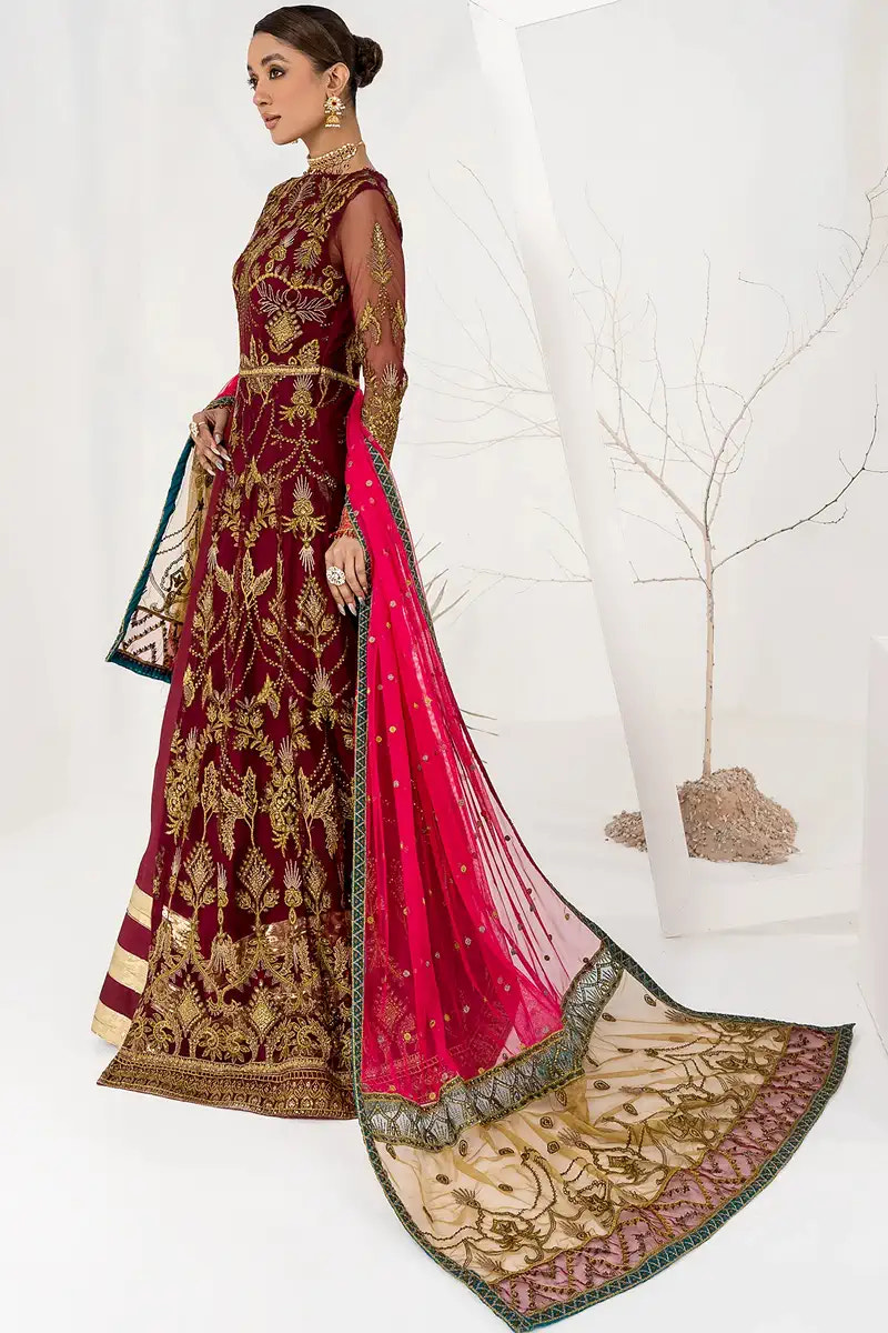 Zarif | LA CELESTE LUXURY Formals | ZLC 04 BURNT ROSE -  Zarif Formal - Original Designer Dress - House of Maryam