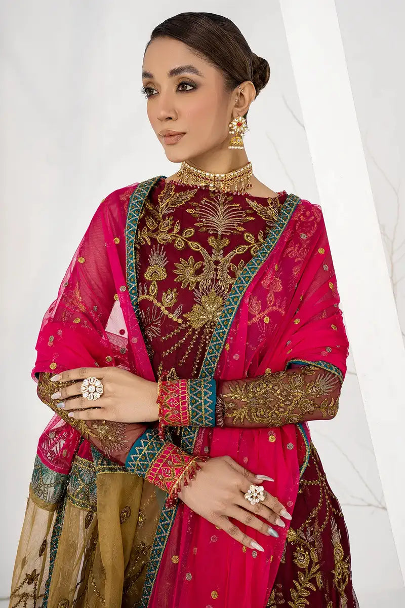 Zarif | LA CELESTE LUXURY Formals | ZLC 04 BURNT ROSE -  Zarif Formal - Original Designer Dress - House of Maryam