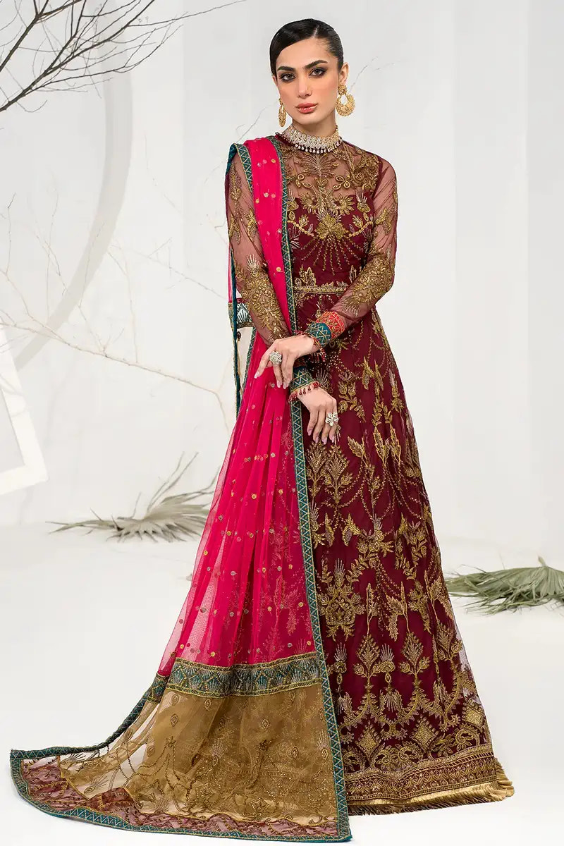 Zarif | LA CELESTE LUXURY Formals | ZLC 04 BURNT ROSE -  Zarif Formal - Original Designer Dress - House of Maryam