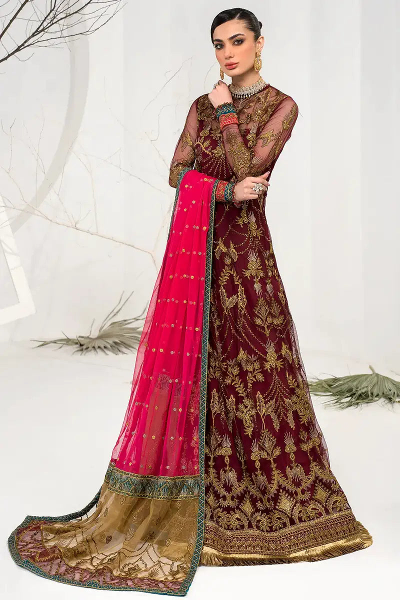 Zarif | LA CELESTE LUXURY Formals | ZLC 04 BURNT ROSE -  Zarif Formal - Original Designer Dress - House of Maryam