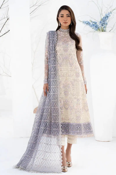 Zarif | LA CELESTE LUXURY Formals | ZLC 02 PEARL WHITE -  Zarif Formal - Original Designer Dress - House of Maryam