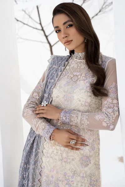 Zarif | LA CELESTE LUXURY Formals | ZLC 02 PEARL WHITE -  Zarif Formal - Original Designer Dress - House of Maryam