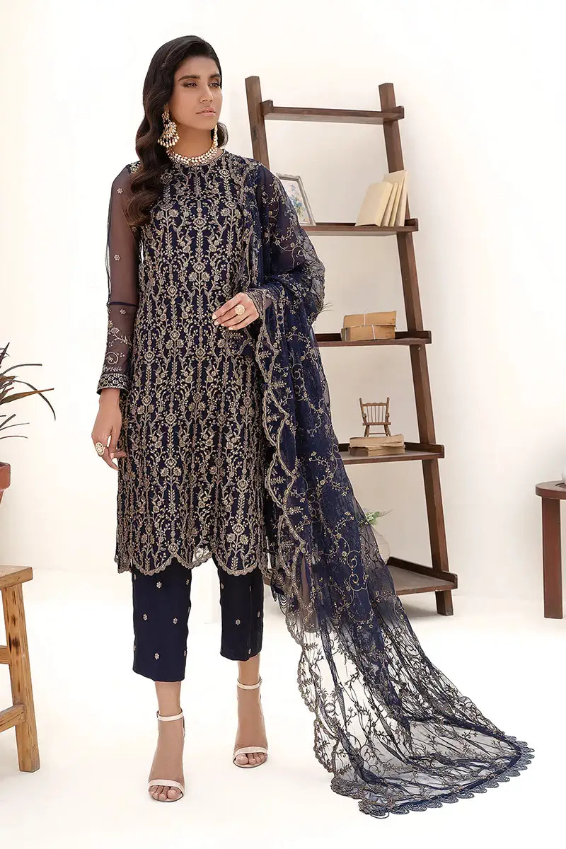 Zarif | Nazneen Formals | ZN 09 DEEP PINE -  Zarif Formal - Original Designer Dress - House of Maryam