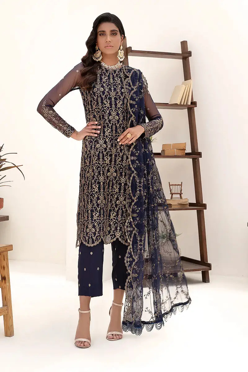 Zarif | Nazneen Formals | ZN 09 DEEP PINE -  Zarif Formal - Original Designer Dress - House of Maryam
