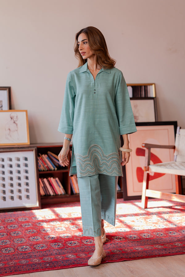 Sahar | Pret Essentials Winter 25 | Ocean Air-2