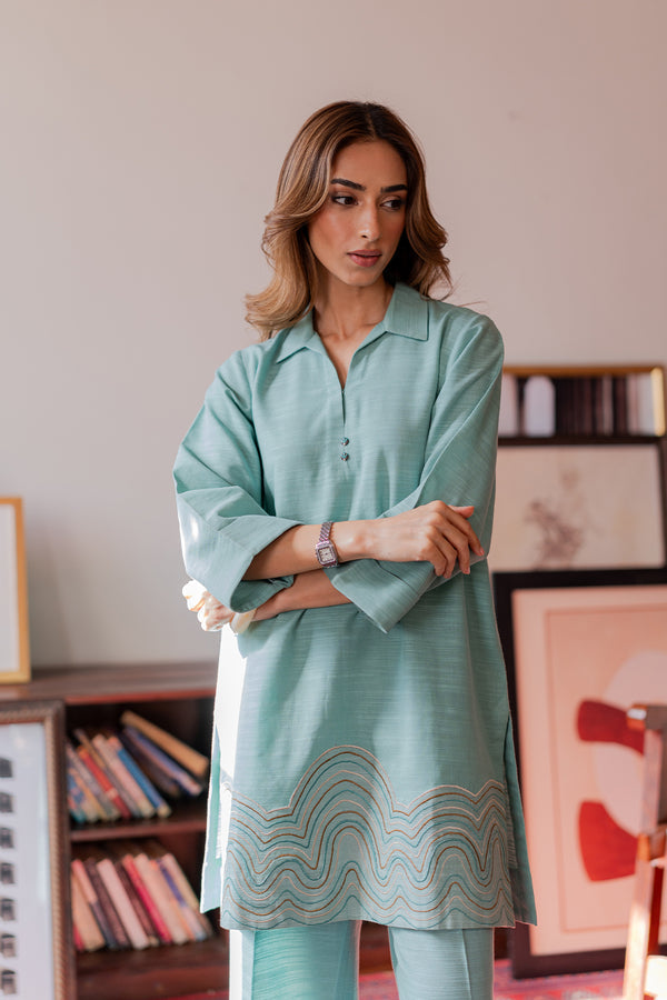 Sahar | Pret Essentials Winter 25 | Ocean Air-5