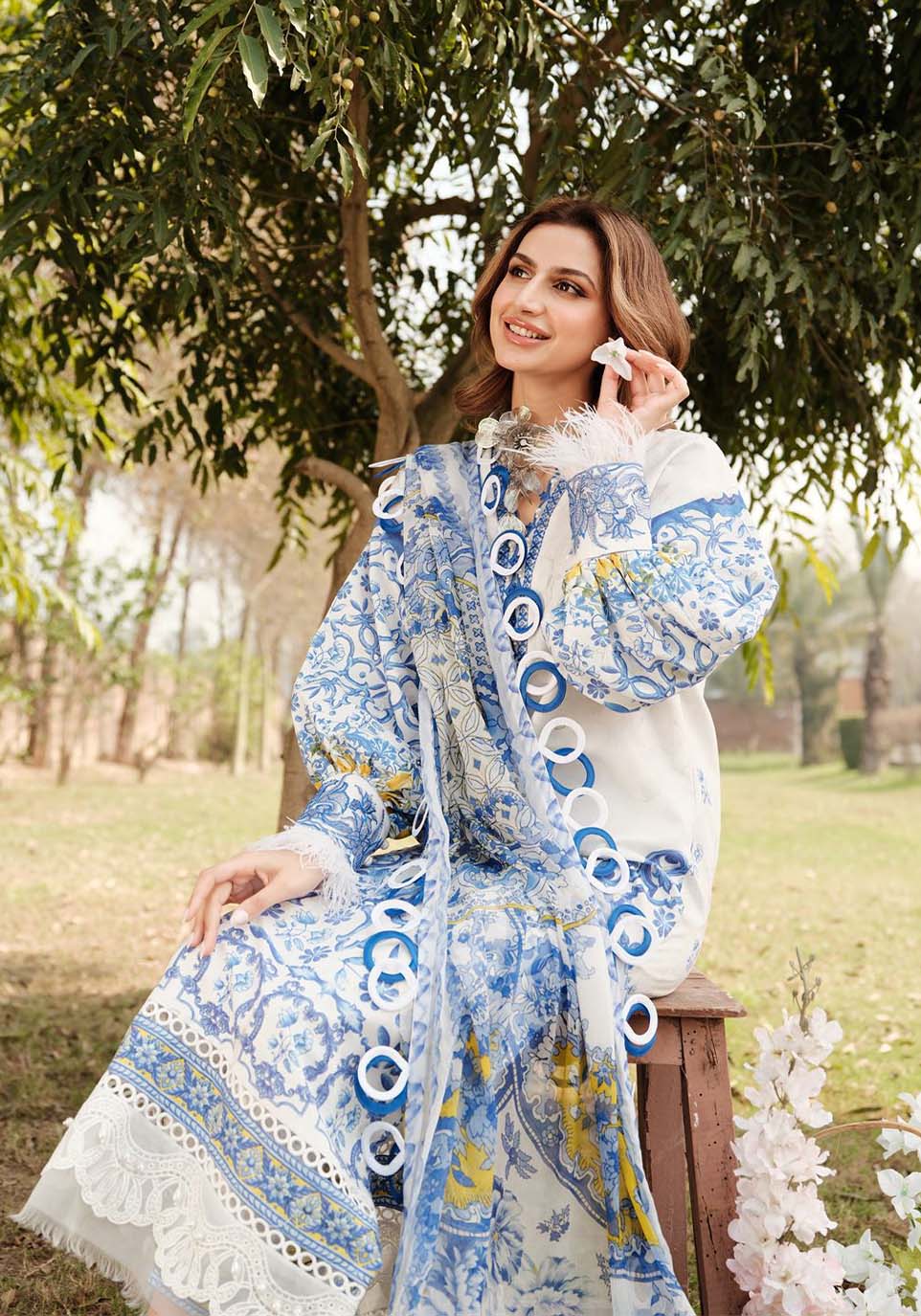 Zarqash | Luxe Lawn 24 | ZQ 7 -  Zarqash Luxury - Original Designer Dress - House of Maryam