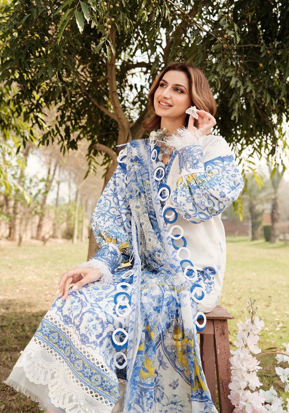 Zarqash | Luxe Lawn 24 | ZQ 7 by Zarqash - House of Maryam