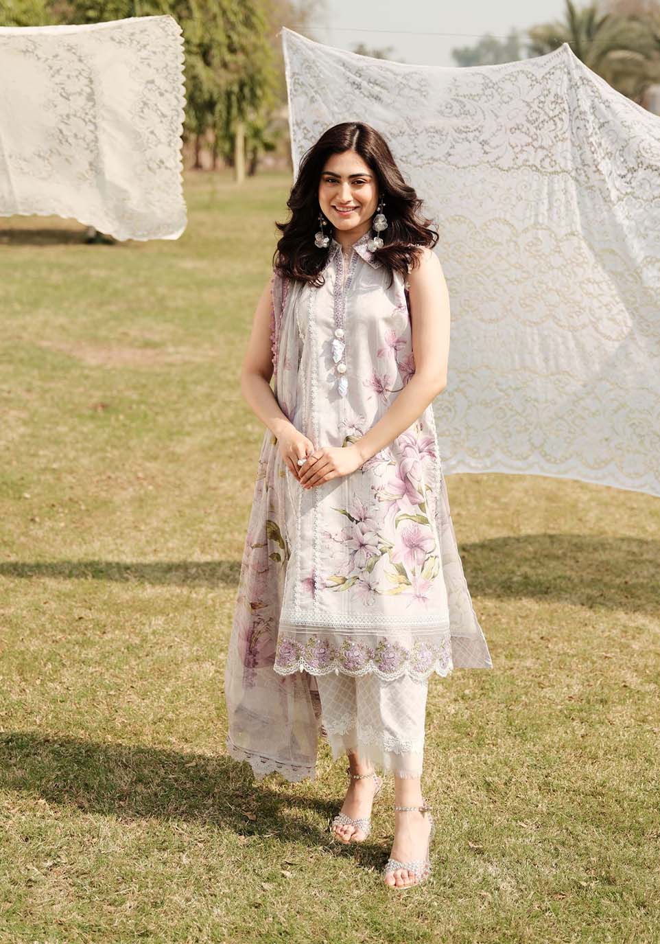 Zarqash | Luxe Lawn 24 | ZQ 3 -  Zarqash Luxury - Original Designer Dress - House of Maryam