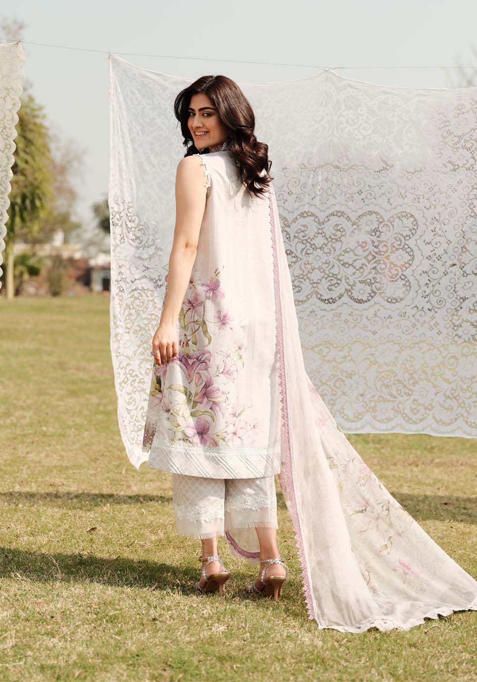 Zarqash | Luxe Lawn 24 | ZQ 3 -  Zarqash Luxury - Original Designer Dress - House of Maryam
