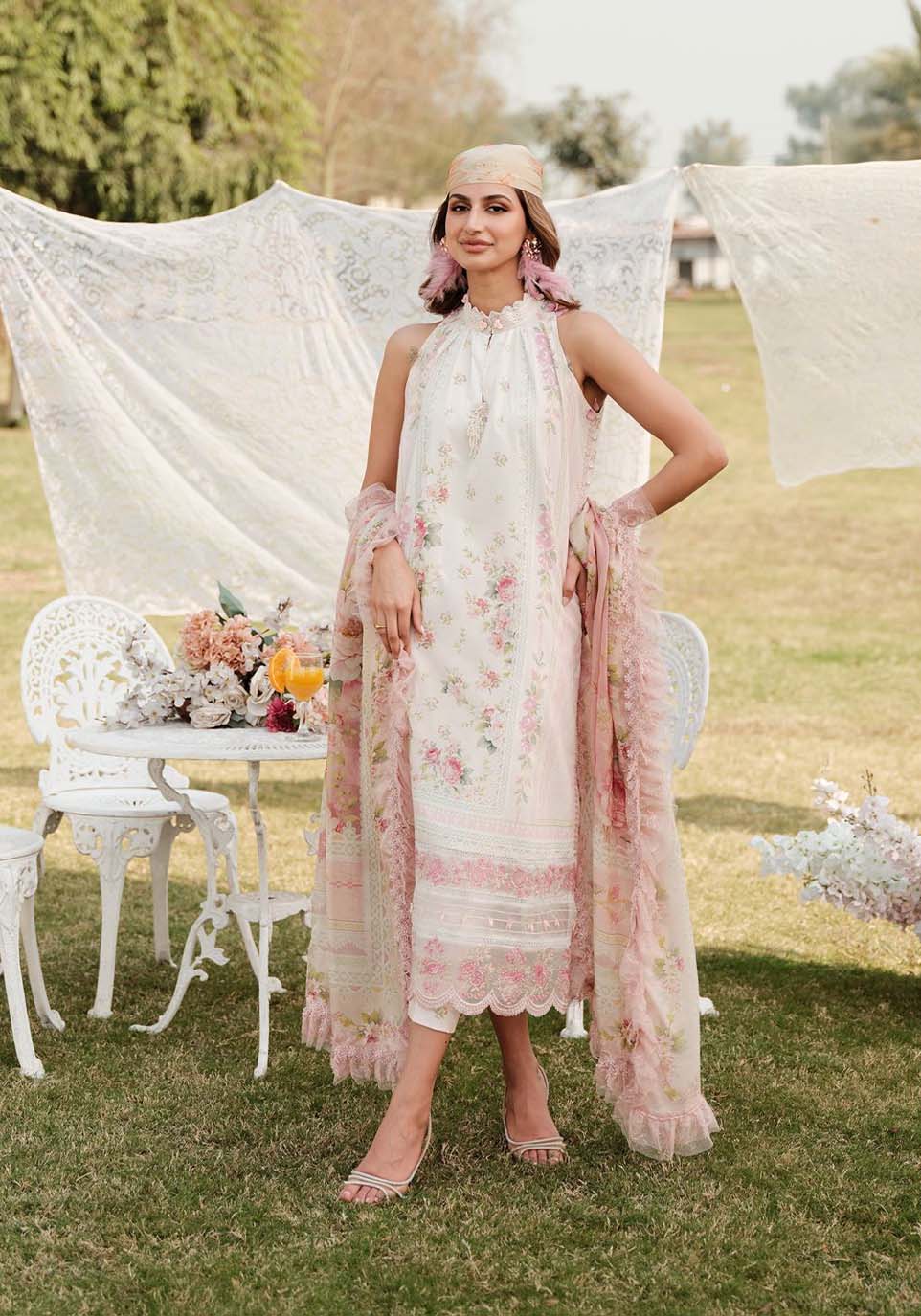 Zarqash | Luxe Lawn 24 | ZQ 5 -  Zarqash Luxury - Original Designer Dress - House of Maryam