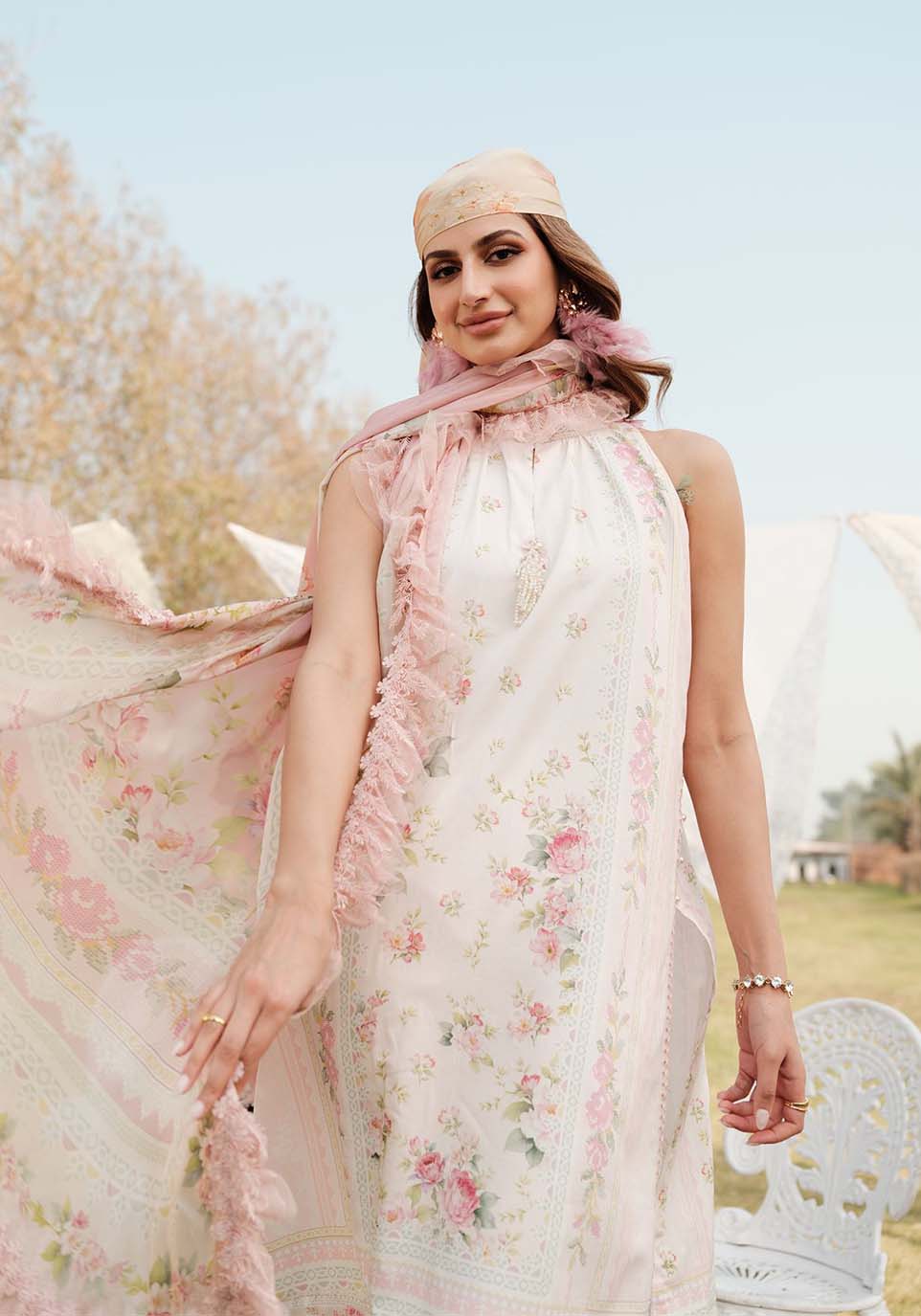 Zarqash | Luxe Lawn 24 | ZQ 5 -  Zarqash Luxury - Original Designer Dress - House of Maryam