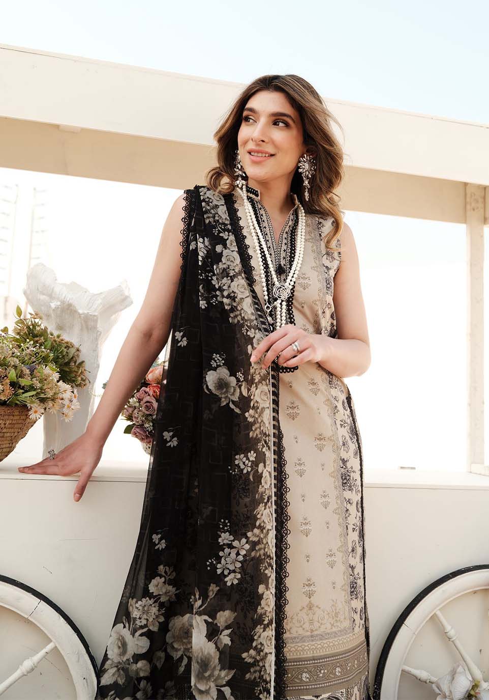 Zarqash | Luxe Lawn 24 | ZQ 1 by Designer Zarqash - House of Maryam - Pakistani Designer Ethnic Wear in {{ shop.shopifyCountryName }}