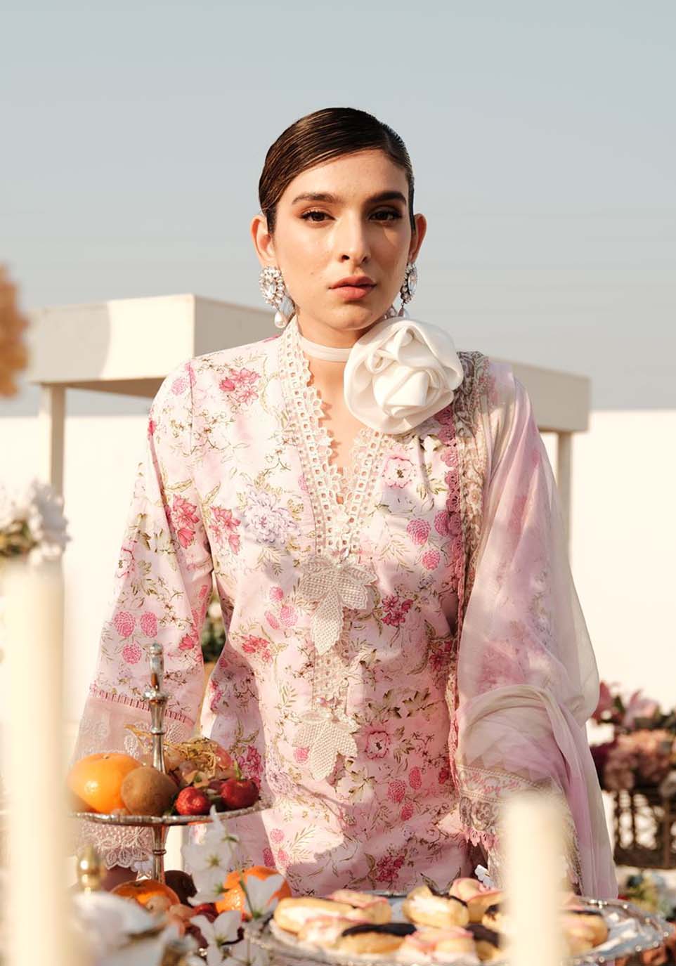 Zarqash | Luxe Lawn 24 | ZQ 12 -  Zarqash Luxury - Original Designer Dress - House of Maryam