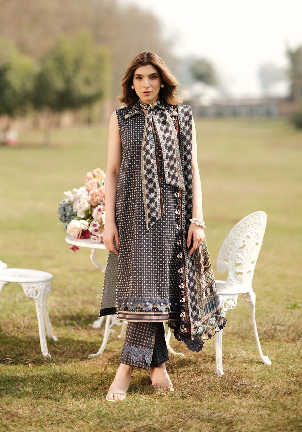Zarqash | Luxe Lawn 24 | ZQ 2 -  Zarqash Luxury - Original Designer Dress - House of Maryam