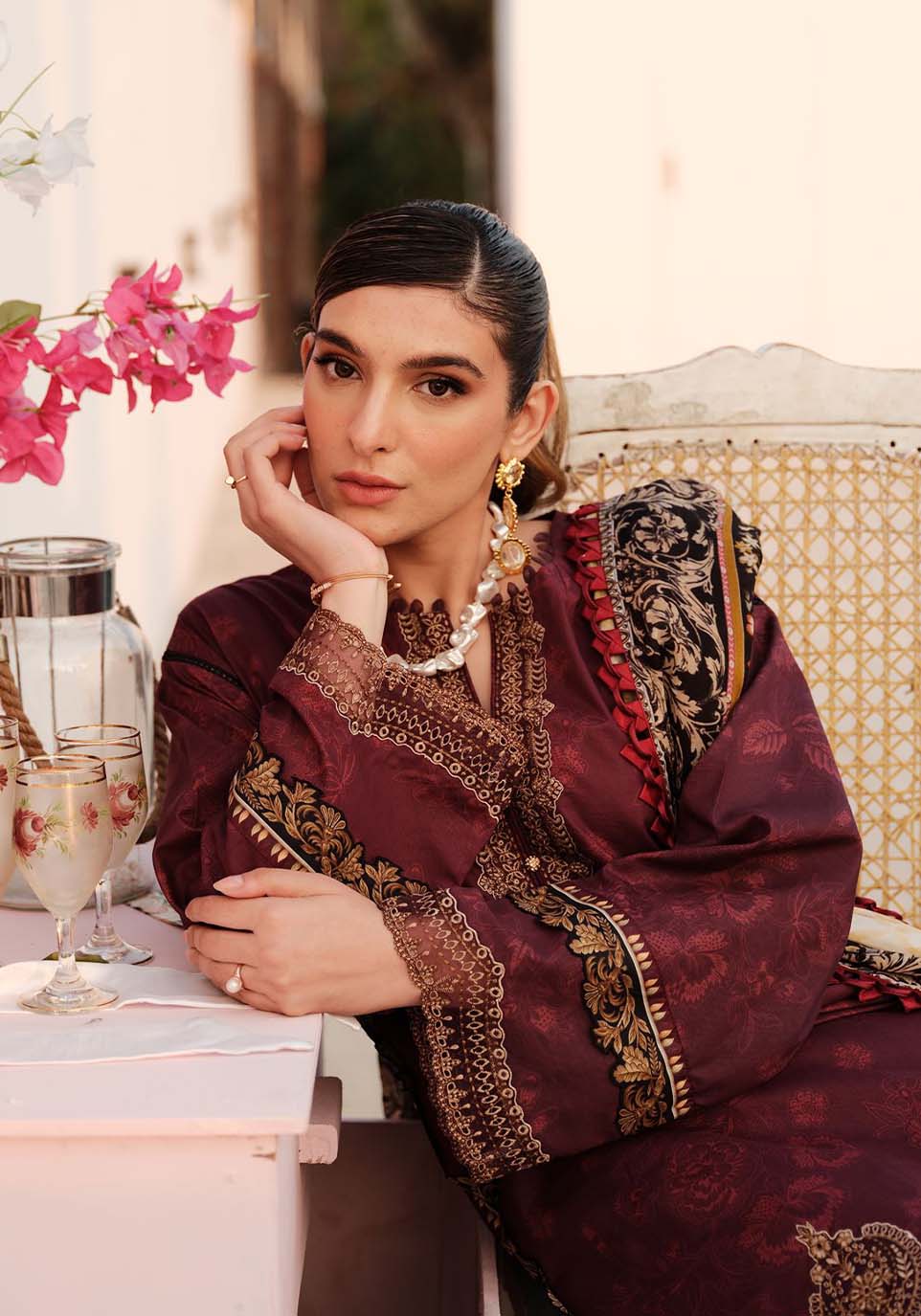 Zarqash | Luxe Lawn 24 | ZQ 6 -  Zarqash Luxury - Original Designer Dress - House of Maryam