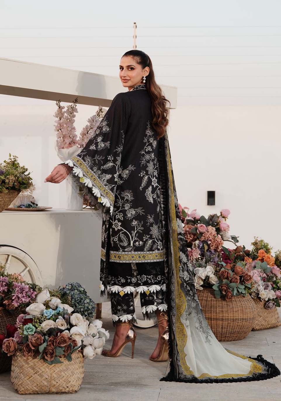 Zarqash | Luxe Lawn 24 | ZQ 14 by Designer Zarqash - House of Maryam - Pakistani Designer Ethnic Wear in {{ shop.shopifyCountryName }}