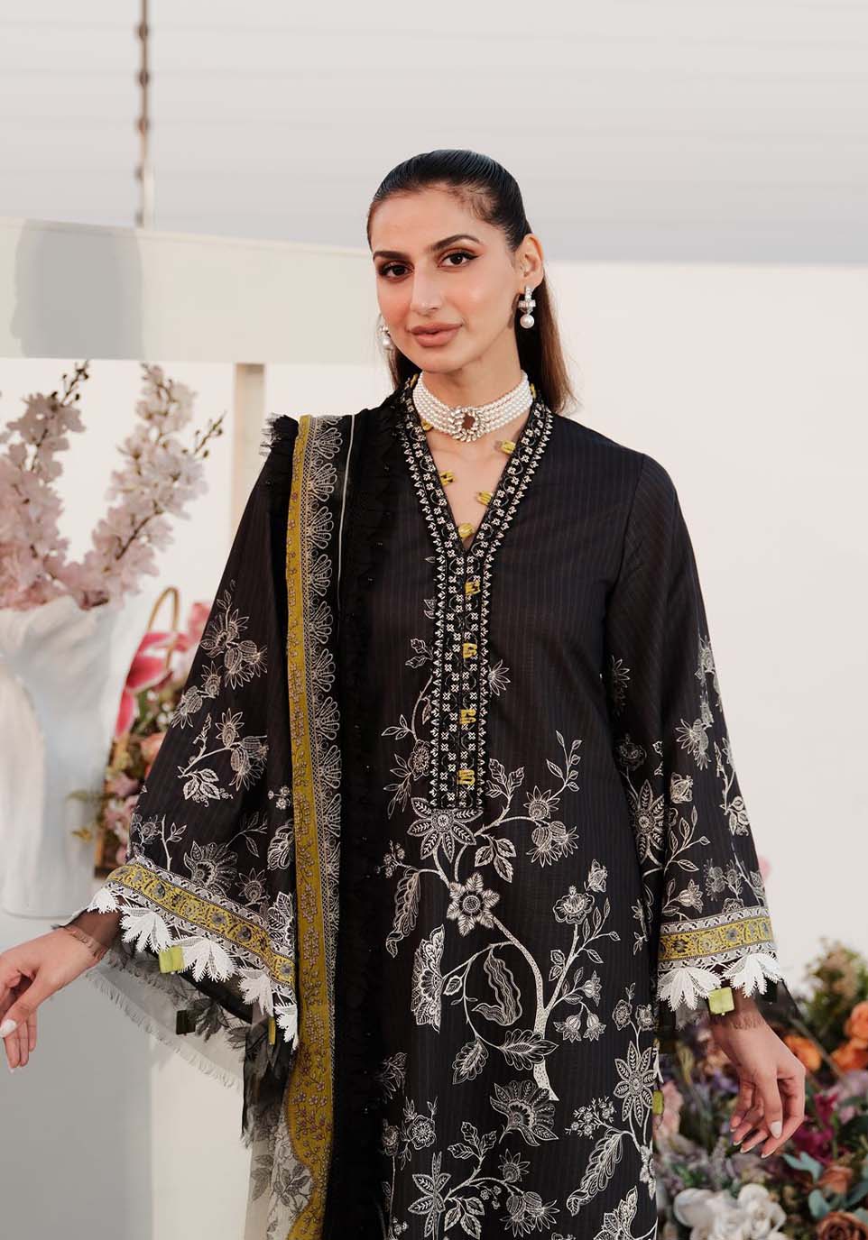 Zarqash | Luxe Lawn 24 | ZQ 14 -  Zarqash Luxury - Original Designer Dress - House of Maryam