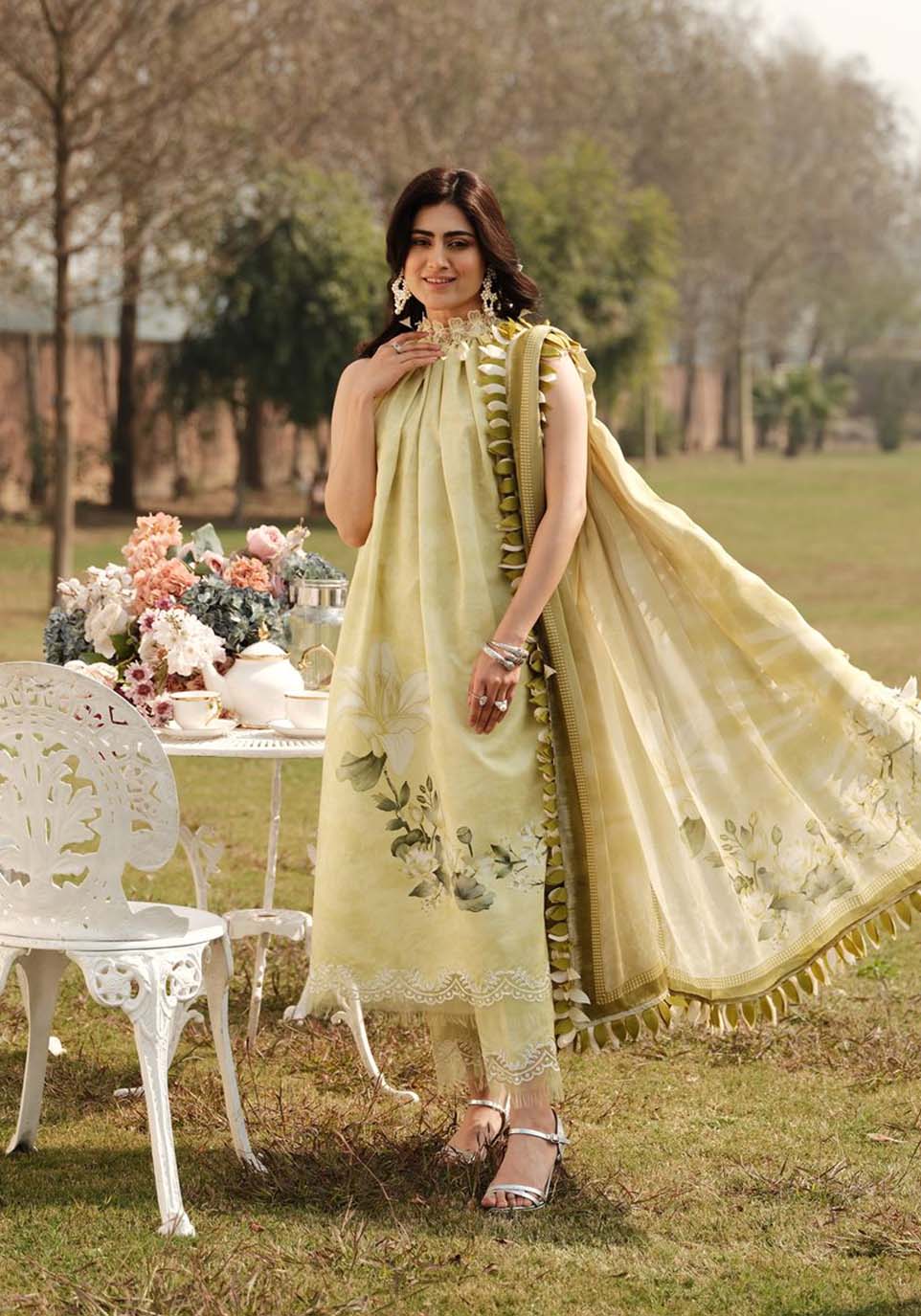 Zarqash | Luxe Lawn 24 | ZQ 13 -  Zarqash Luxury - Original Designer Dress - House of Maryam