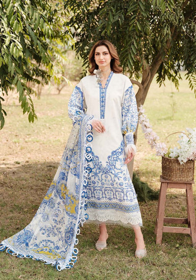 Zarqash | Luxe Lawn 24 | ZQ 7 -  Zarqash Luxury - Original Designer Dress - House of Maryam